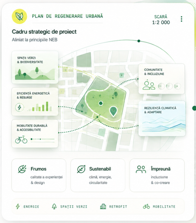 Plan de regenerare urbană SAPRO — cadru strategic aliniat la principiile NEB