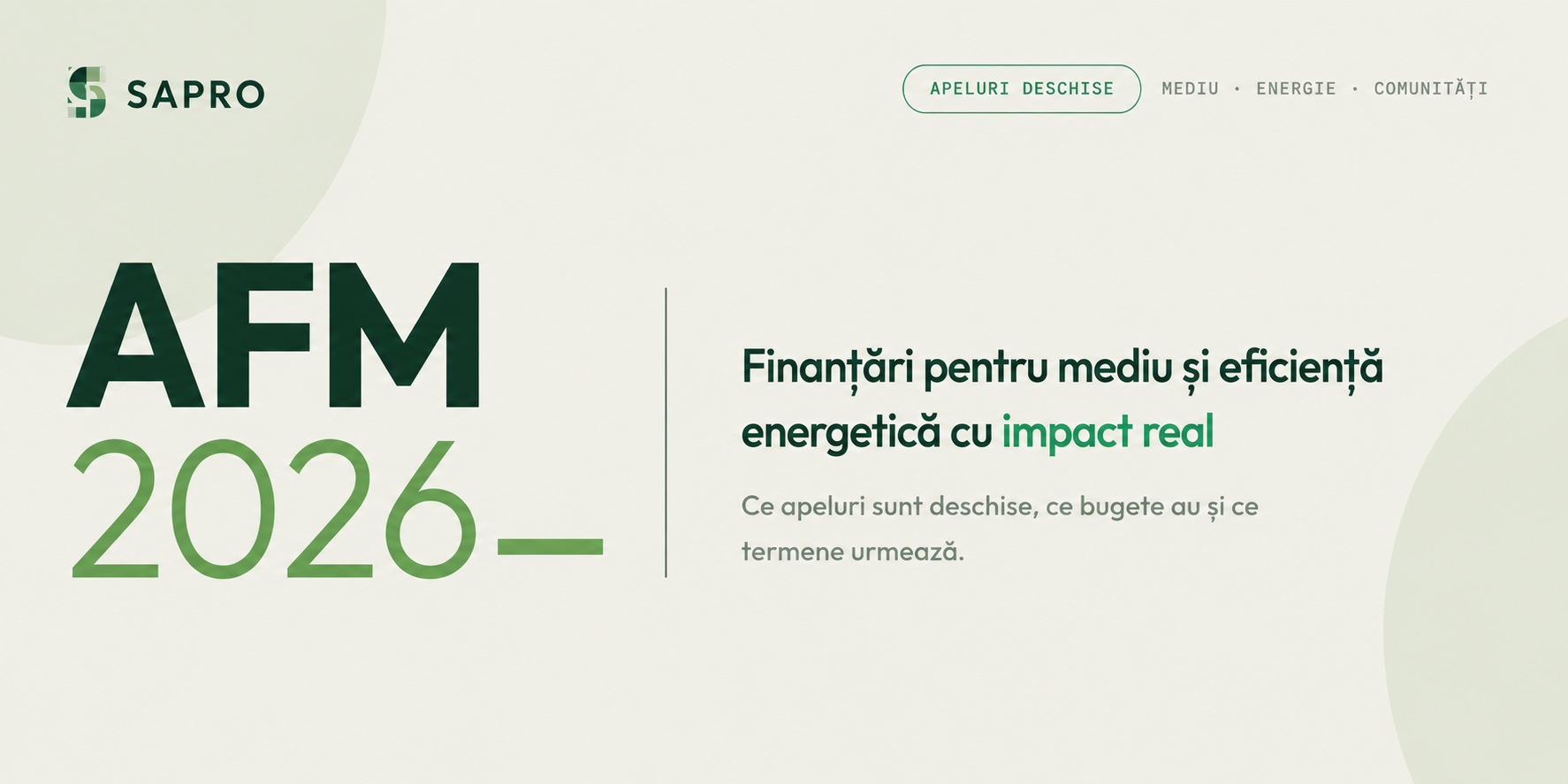 AFM 2026: ce finanțări sunt disponibile și ce programe urmează să se deschidă?